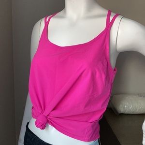 Pink Cross Strap Athleta Tank